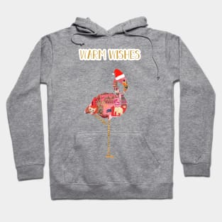 Warm Wishes Flamingo Xmas Hoodie